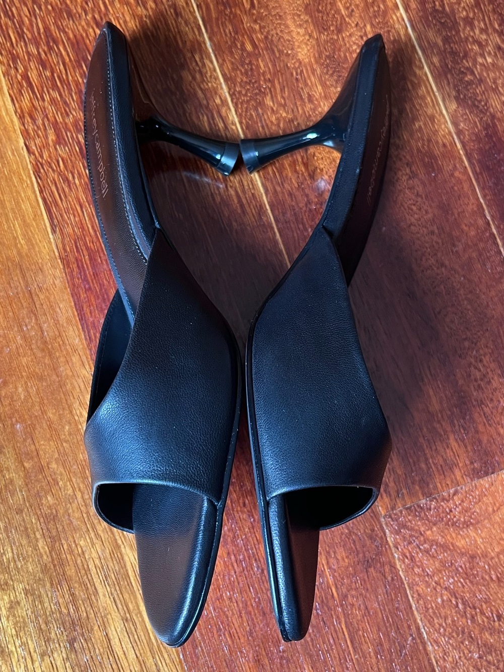 EUC Jeffrey Campbell Black Spy-Kid Slide Sandals - Picture 6 of 7